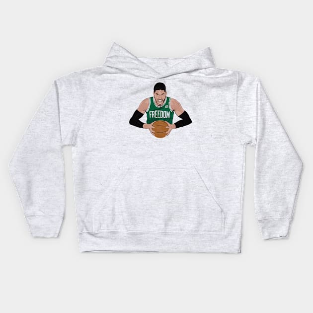 Enes Freedom USA NBA Kids Hoodie by RipleyArtShop